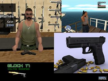 Weapons for GTA San Andreas with automatic installation: download