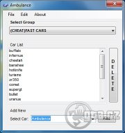 With this editor you can edit car groups